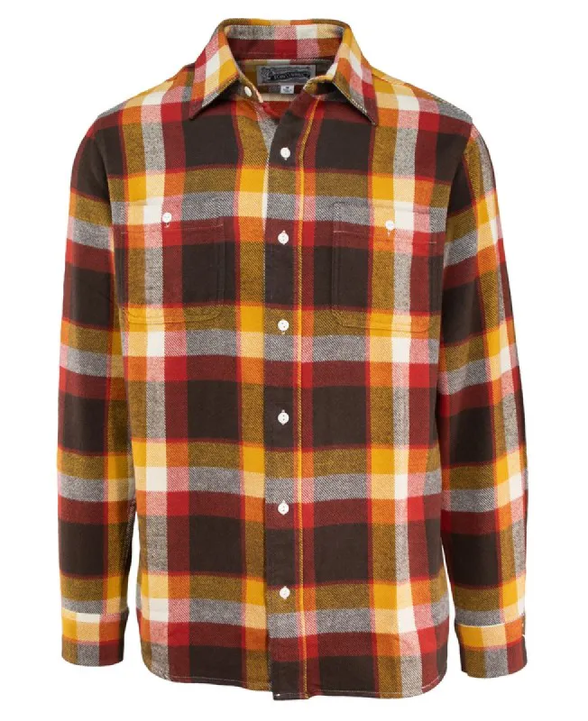 Schott Plaid Cotton Flannel Shirt - Autumn sold by Cave and Post