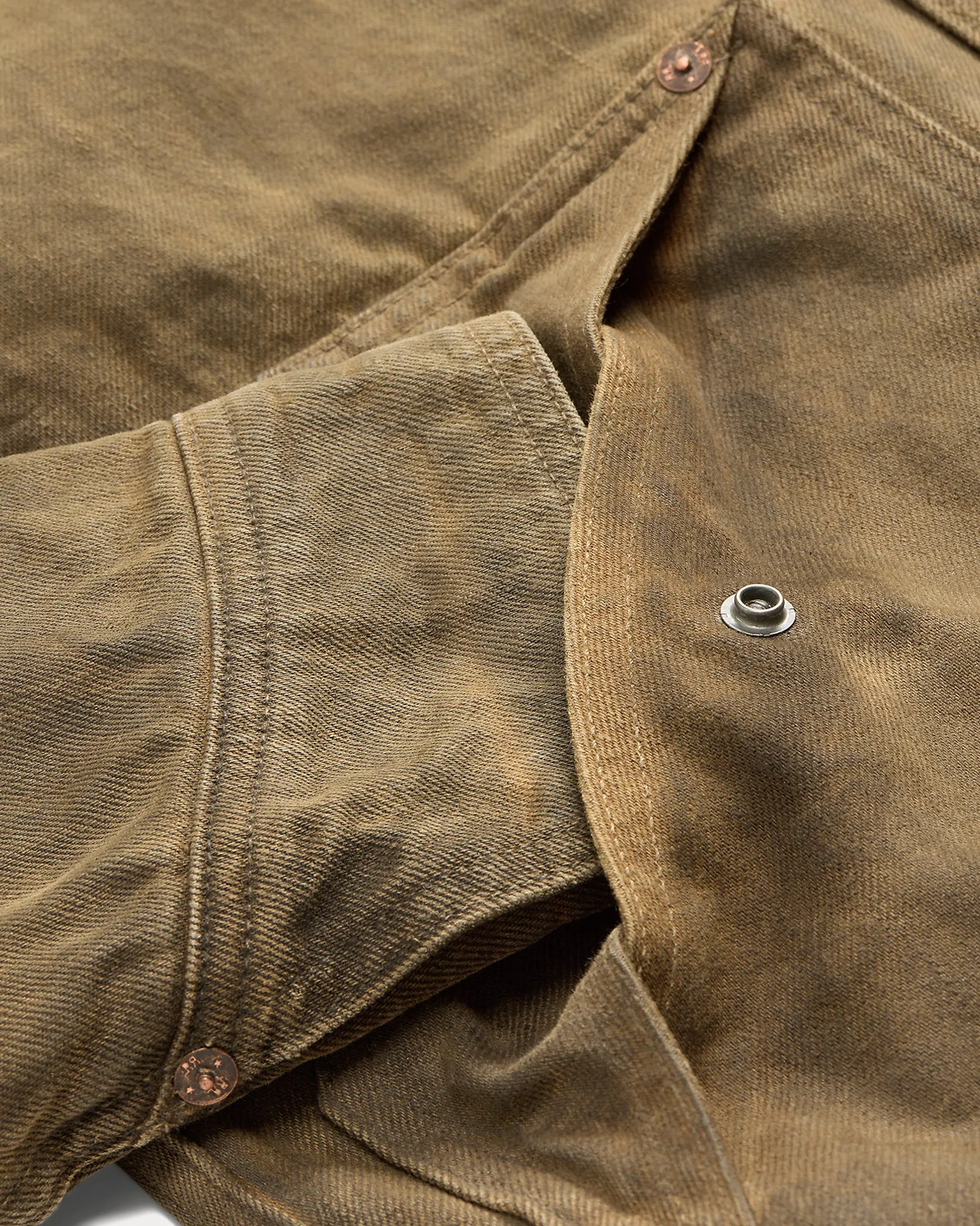 RRL Fleece-Collar Brown Denim Jacket sold by Cave and Post product image thumbnail 4