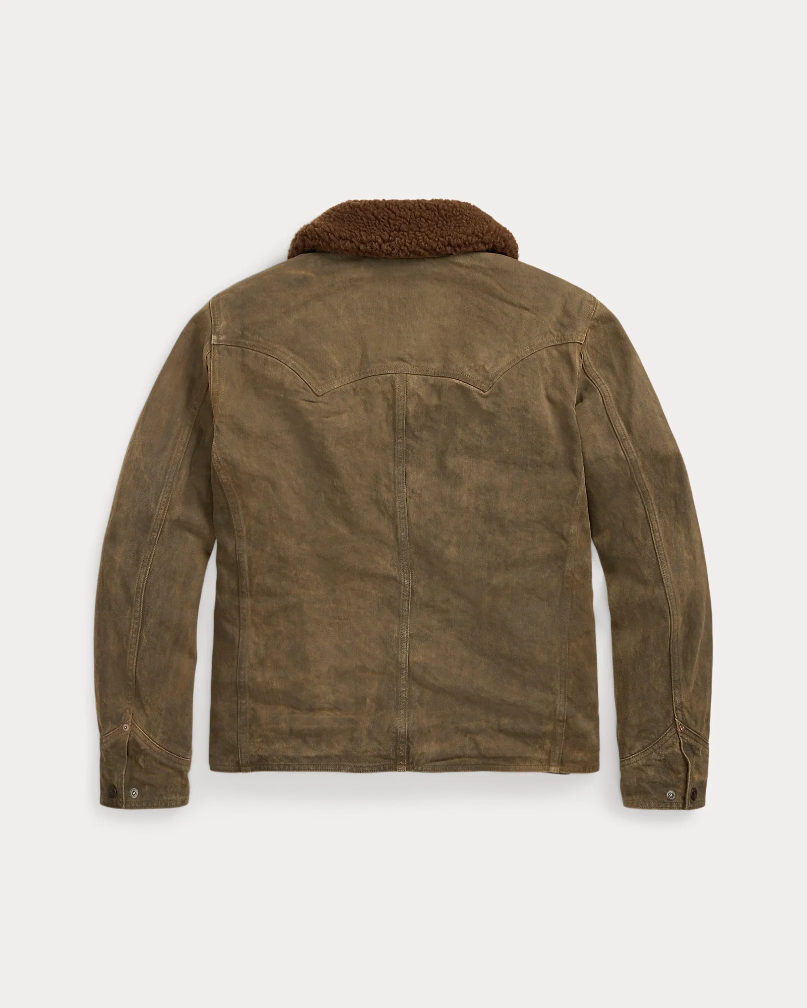 RRL Fleece-Collar Brown Denim Jacket sold by Cave and Post product image thumbnail 2