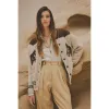 Women's Wool Cardigan - Cream Horse sold by Cave and Post