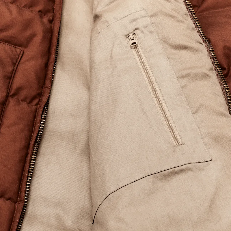 Women's Waxed Down Jacket - Madder Root sold by Cave and Post product image thumbnail 4