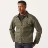 TIN CLOTH SHORT LINED CRUISER JACKET - MILITARY GREEN sold by Cave and Post