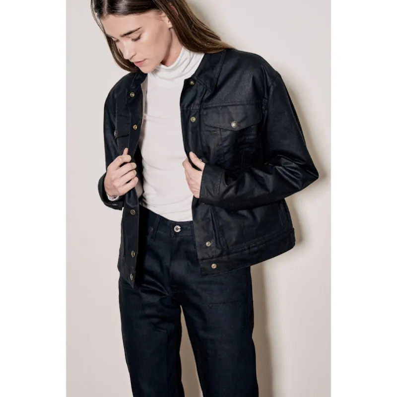 Women's Short Lined Cruiser Jacket Black sold by Cave and Post