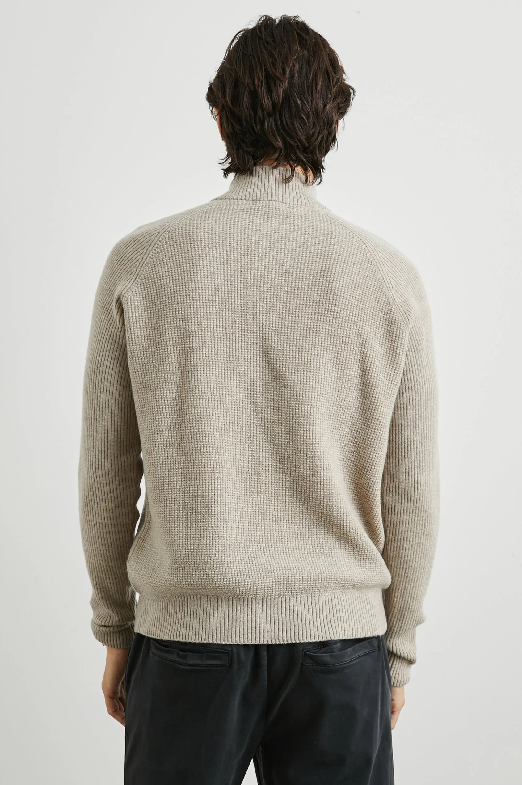Stark Quarter Zip Oat Melange sold by Cave and Post product image thumbnail 4
