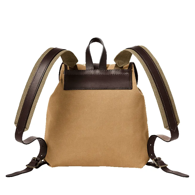Rugged Twill Drawstring Backpack - Tan sold by Cave and Post product image thumbnail 2