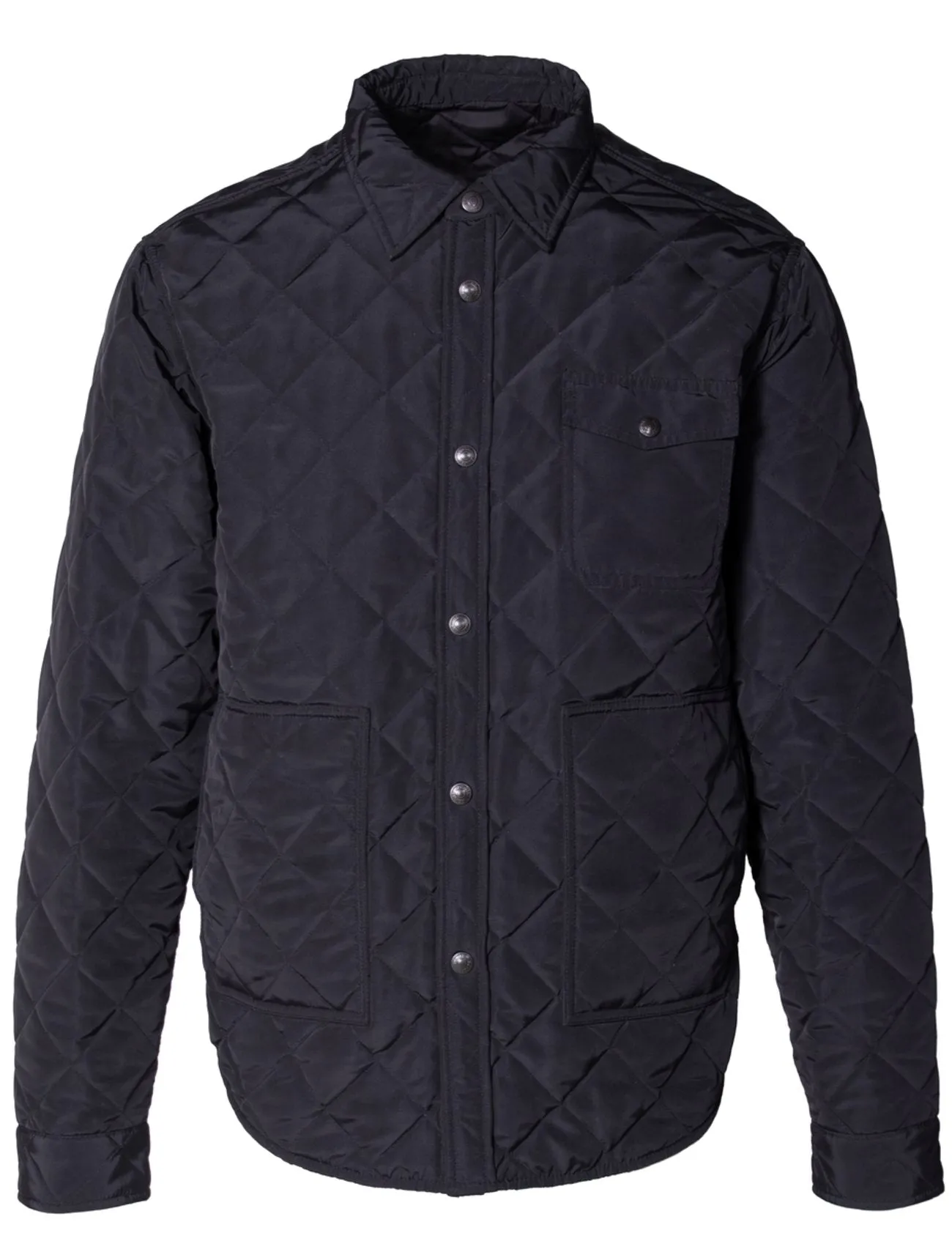 Down-filled Quilted Shirt Jacket - Black sold by Cave and Post product image thumbnail 2