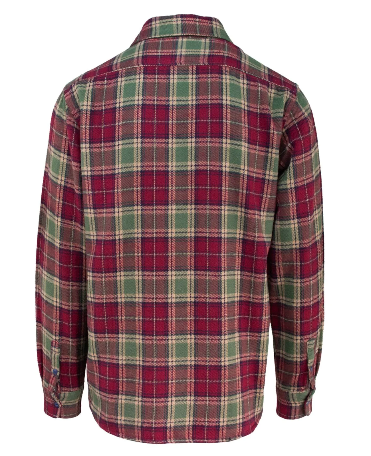 Plaid Cotton Flannel Shirt - Burgandy sold by Cave and Post product image thumbnail 2