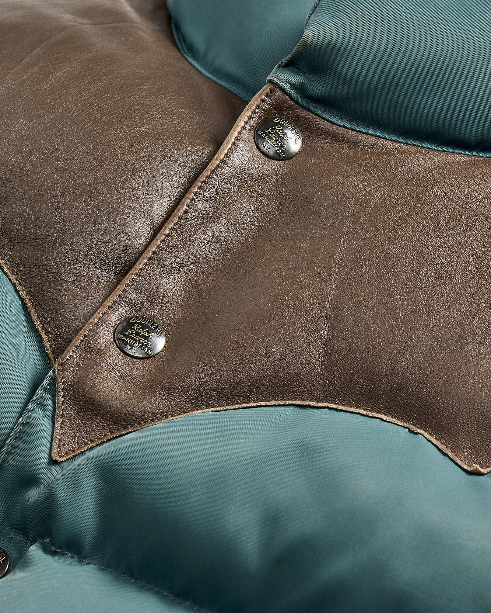 RRL Leather-Yoke Quilted Vest sold by Cave and Post product image thumbnail 5