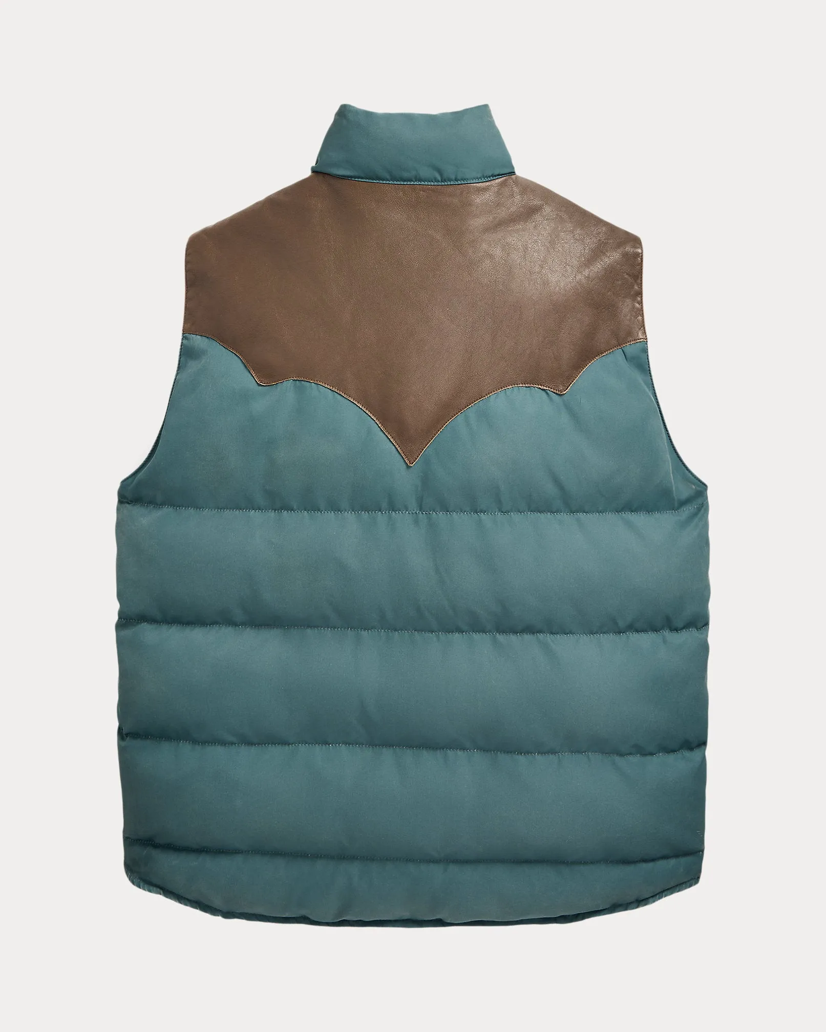 RRL Leather-Yoke Quilted Vest sold by Cave and Post product image thumbnail 2