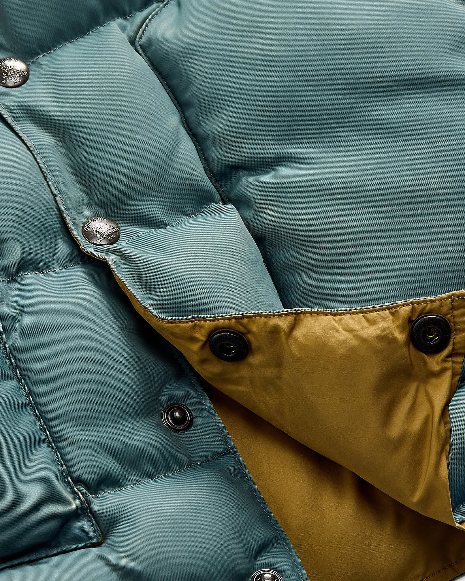 RRL Leather-Yoke Quilted Vest sold by Cave and Post product image thumbnail 3