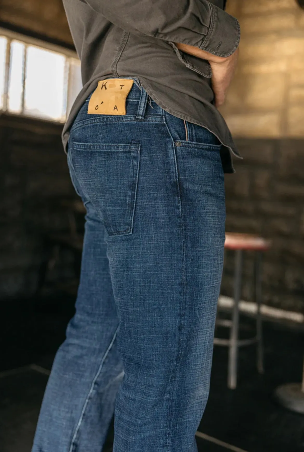 The Hammer Straight etched - Syd 13oz Selvedge sold by Cave and Post product image thumbnail 4