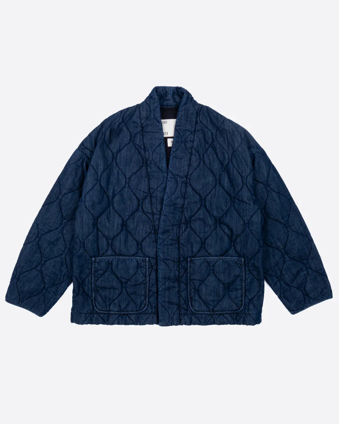 G.o.D Edo Jacket Quilted Denim Indigo sold by Cave and Post product image thumbnail 2