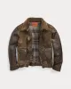 RRL Shearling-Paneled Leather Jacket sold by Cave and Post