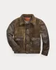 RRL Shearling-Paneled Leather Jacket sold by Cave and Post
