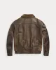 RRL Shearling-Paneled Leather Jacket sold by Cave and Post