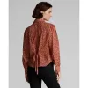 RRL Floral-Print Silk Tie-Back Blouse sold by Cave and Post