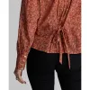RRL Floral-Print Silk Tie-Back Blouse sold by Cave and Post