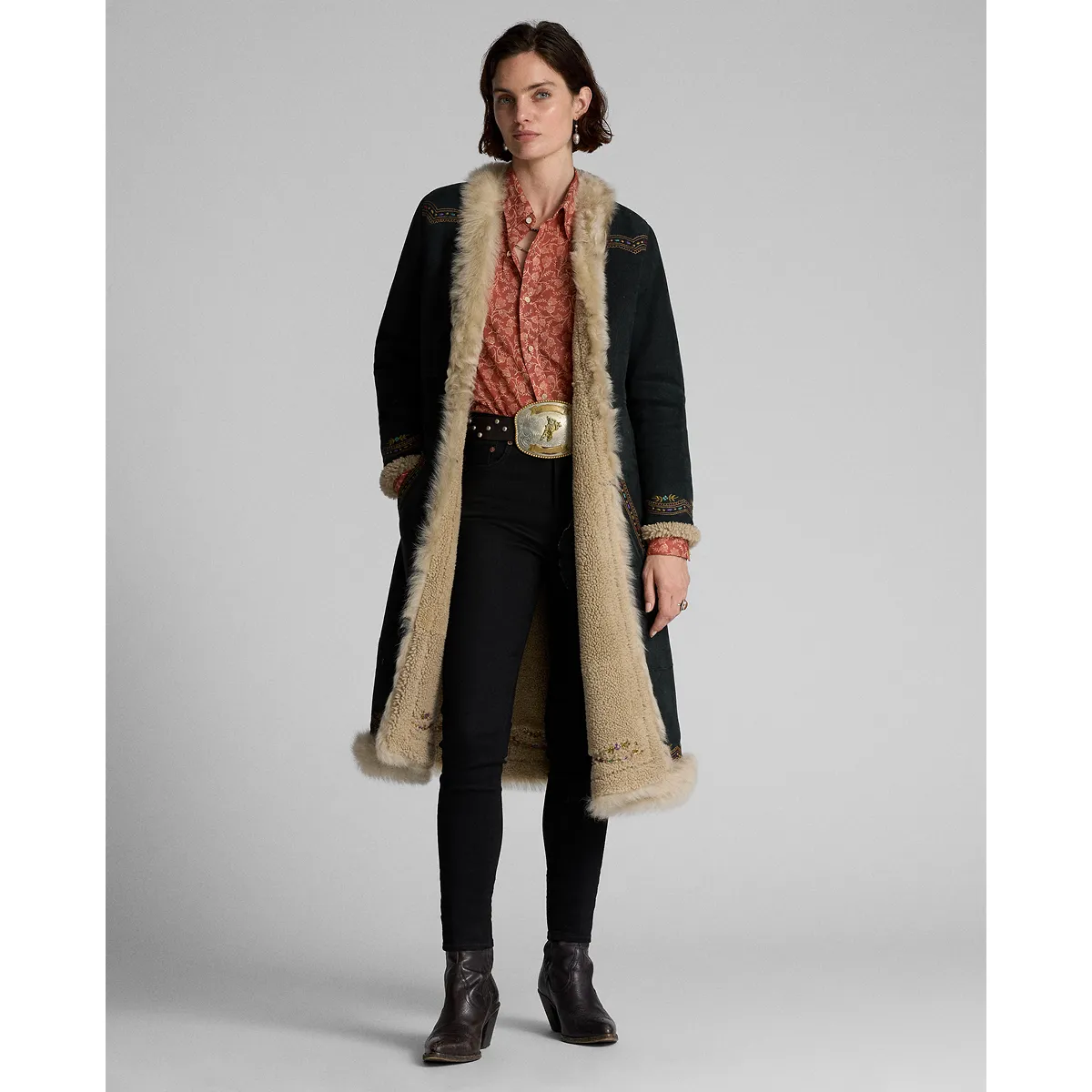 RRL Floral-Print Silk Tie-Back Blouse sold by Cave and Post product image thumbnail 3