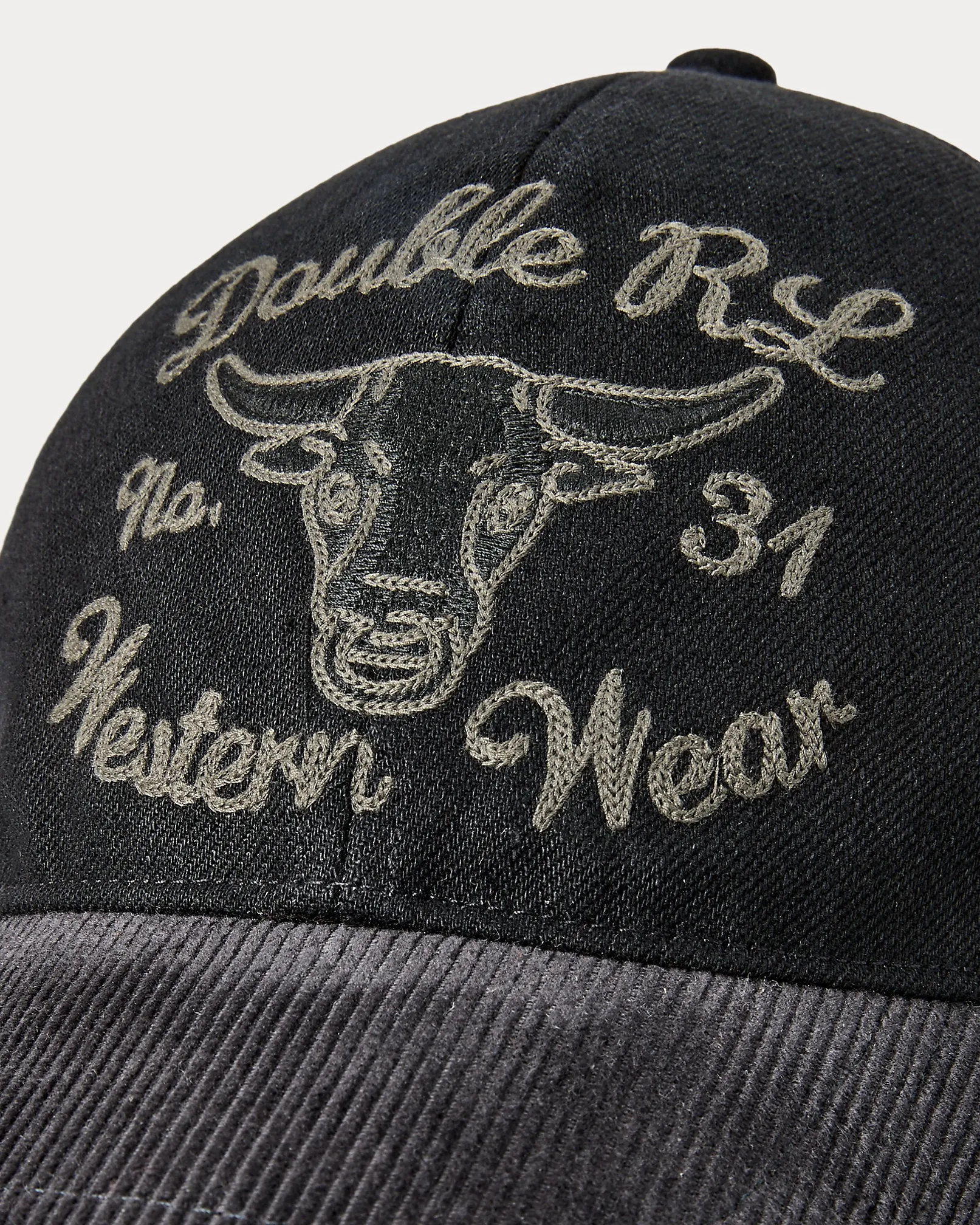 RRL Embroidered Denim Trucker Cap sold by Cave and Post product image thumbnail 3