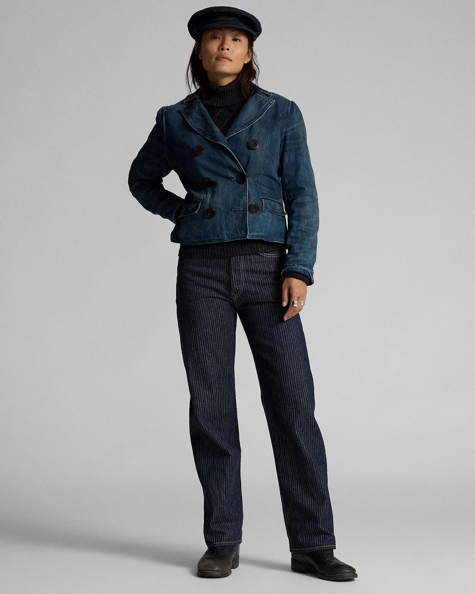 RRL High Boy Fit Rinse Striped Jean sold by Cave and Post product image thumbnail 2