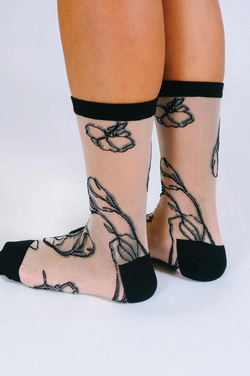 Flower Ankle Sock sold by Cave and Post product image thumbnail 3