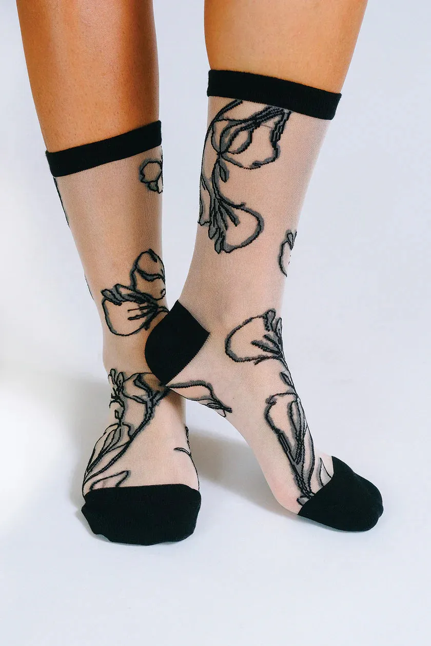 Flower Ankle Sock sold by Cave and Post product image thumbnail 2