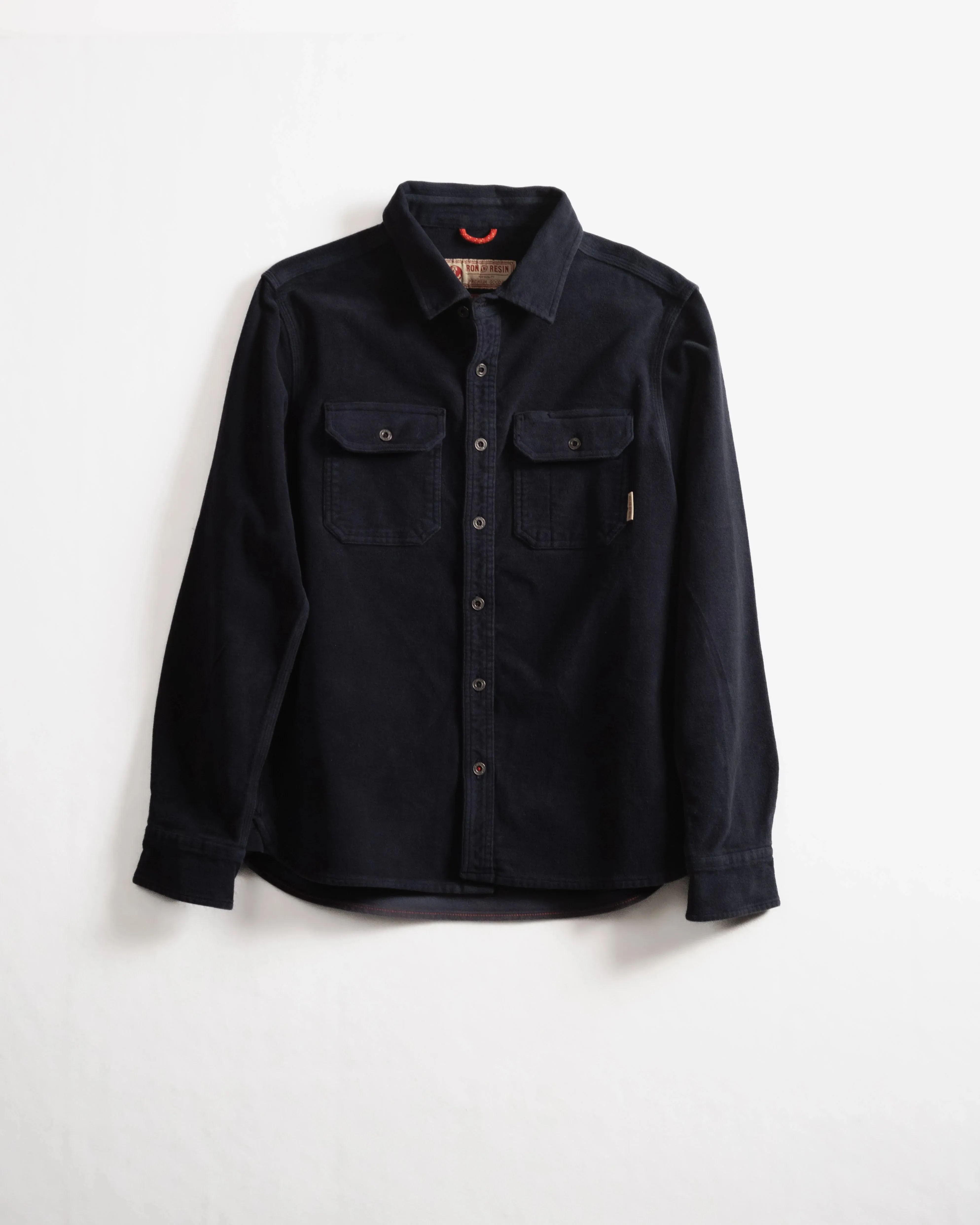 Moleskin Journeyman Shirt - Navy sold by Cave and Post