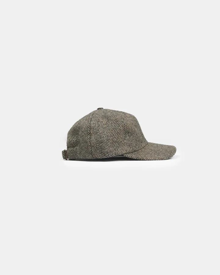 Unstructured Baseball Hat - Herringbone Warm Charcoal sold by Cave and Post product image thumbnail 3