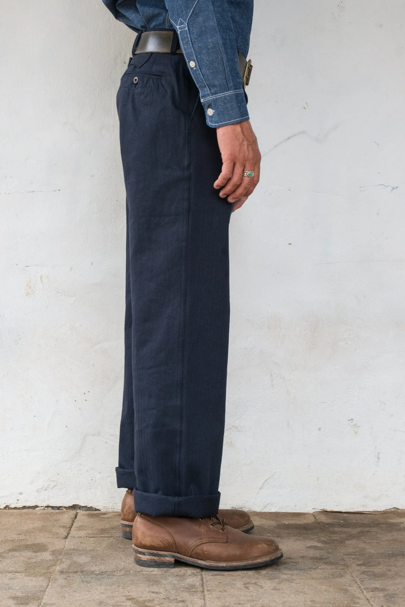 WESTERN PANT - NAVY sold by Cave and Post product image thumbnail 3