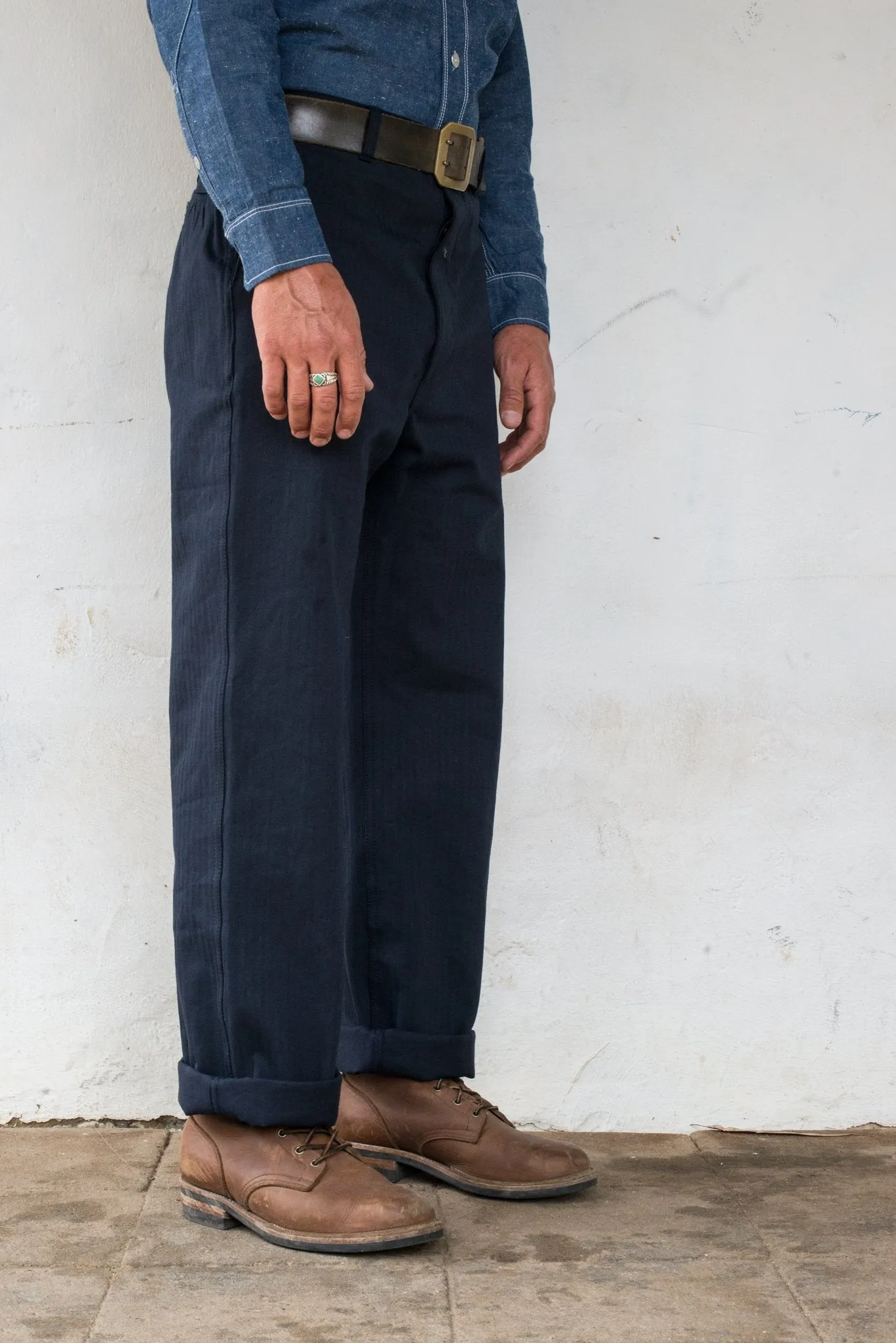 WESTERN PANT - NAVY sold by Cave and Post product image thumbnail 2