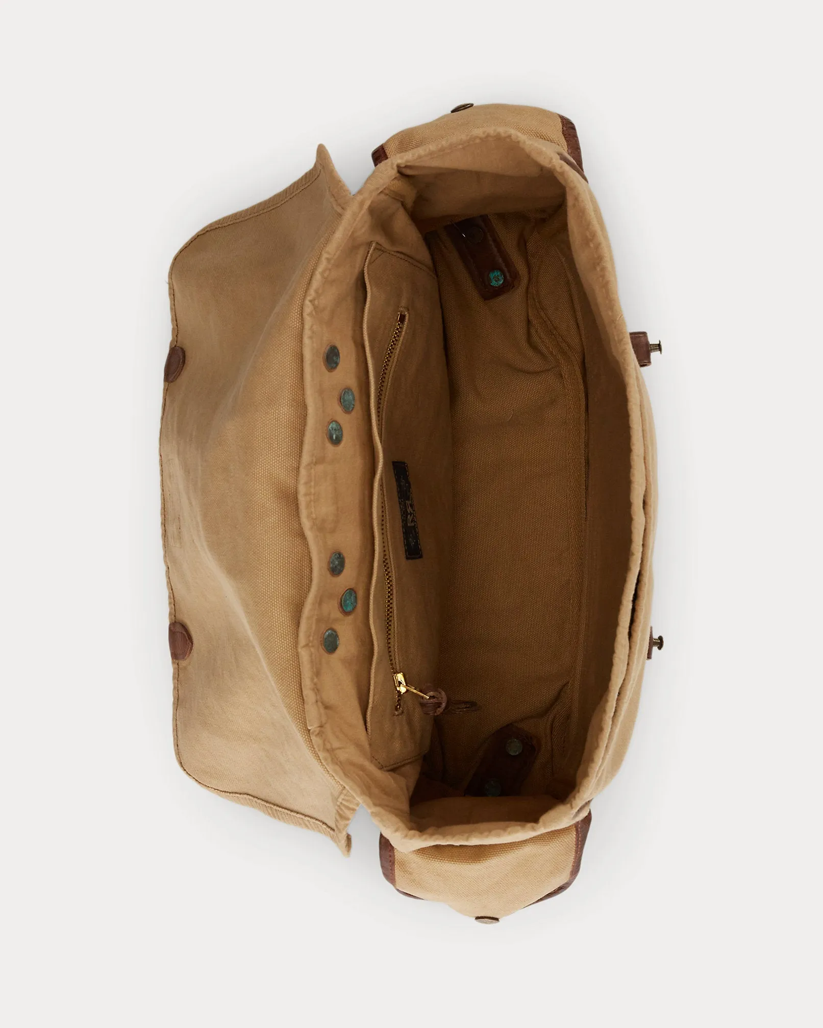 RRL Leather-Trim Canvas Backpack sold by Cave and Post product image thumbnail 4