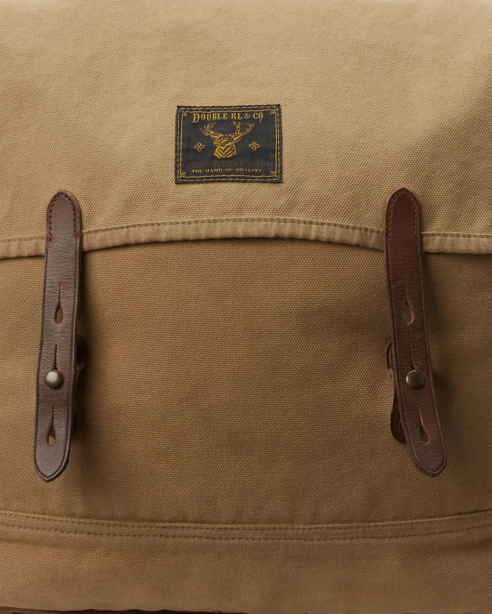 RRL Leather-Trim Canvas Backpack sold by Cave and Post product image thumbnail 5