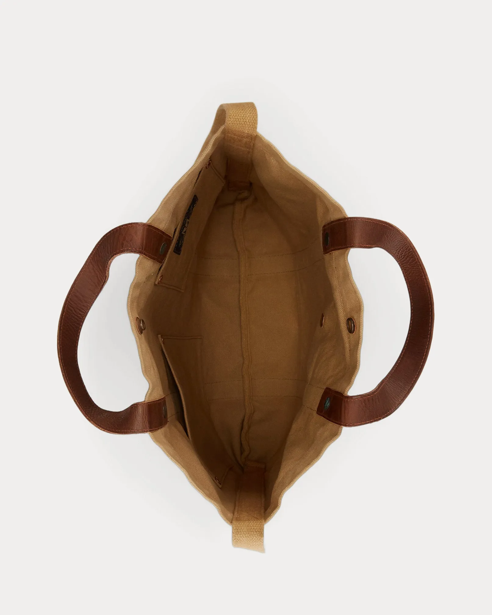 RRL Leather-Trim Canvas Market Tote sold by Cave and Post product image thumbnail 4