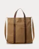 RRL Leather-Trim Canvas Market Tote sold by Cave and Post