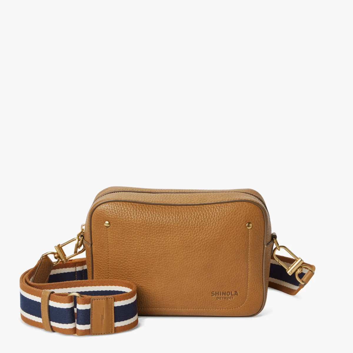 Shinola Camera Bag - Natural Leather - Tan sold by Cave and Post