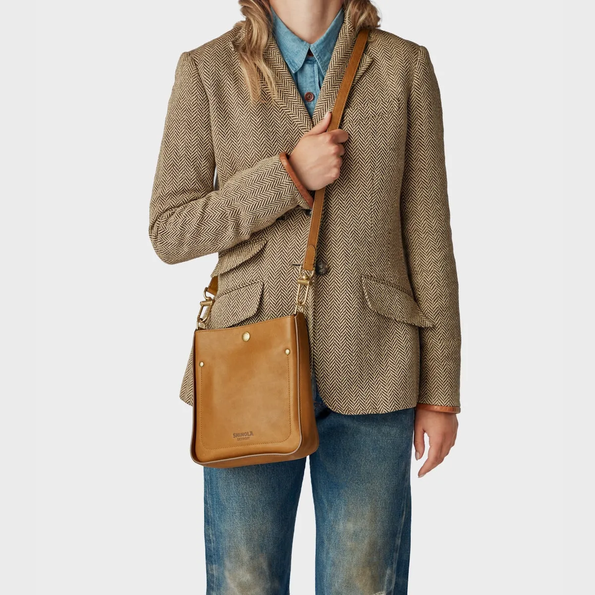 The Mini Pocket Crossbody - Natural Leather sold by Cave and Post product image thumbnail 2