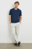 Nathan Polo Shirt - Peterson Blue sold by Cave and Post