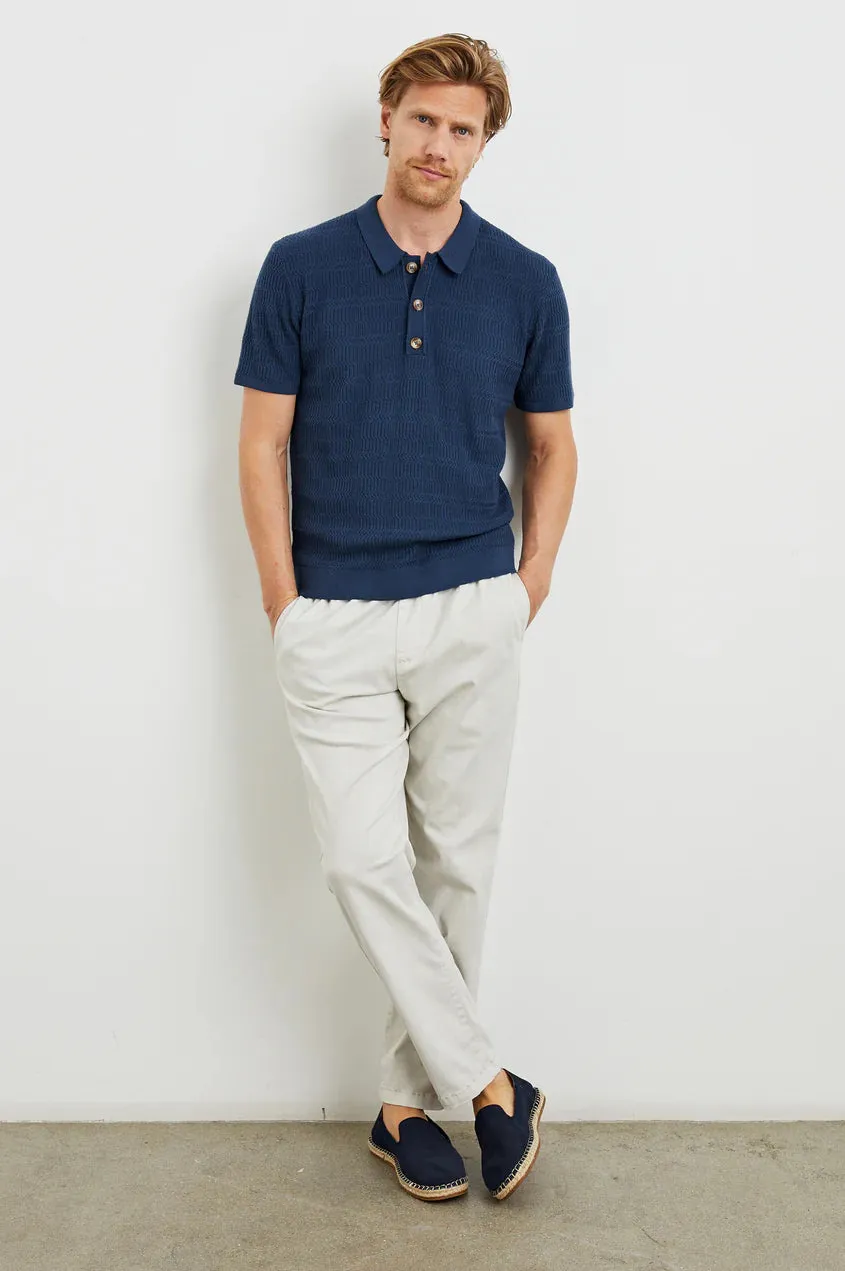 Nathan Polo Shirt - Peterson Blue sold by Cave and Post product image thumbnail 3