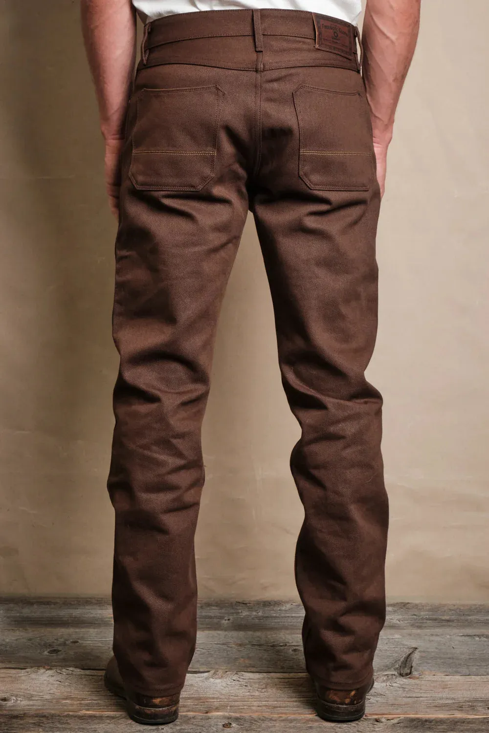WILKES WESTERN 15 OUNCE BROWN DENIM sold by Cave and Post product image thumbnail 5
