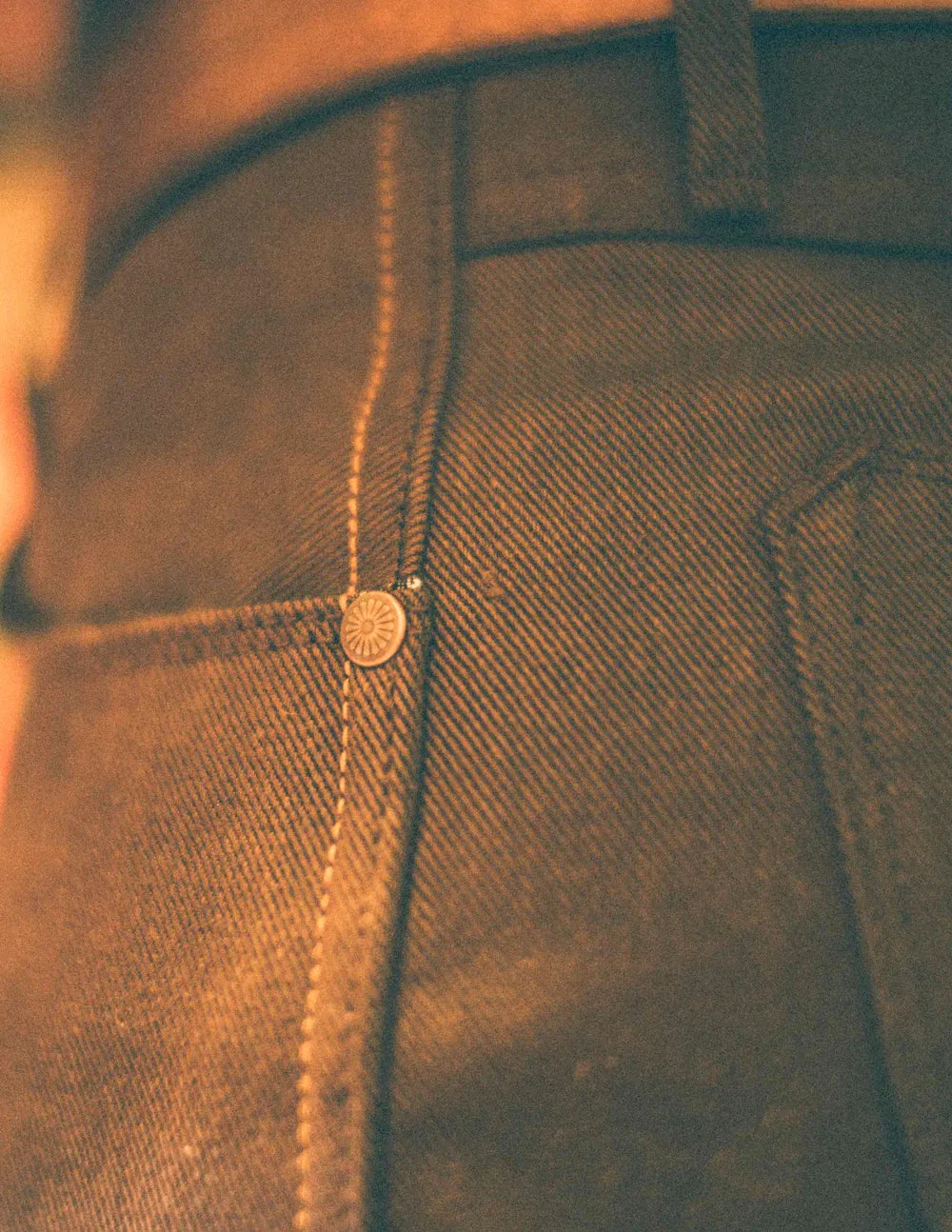 WILKES WESTERN 15 OUNCE BROWN DENIM sold by Cave and Post product image thumbnail 4