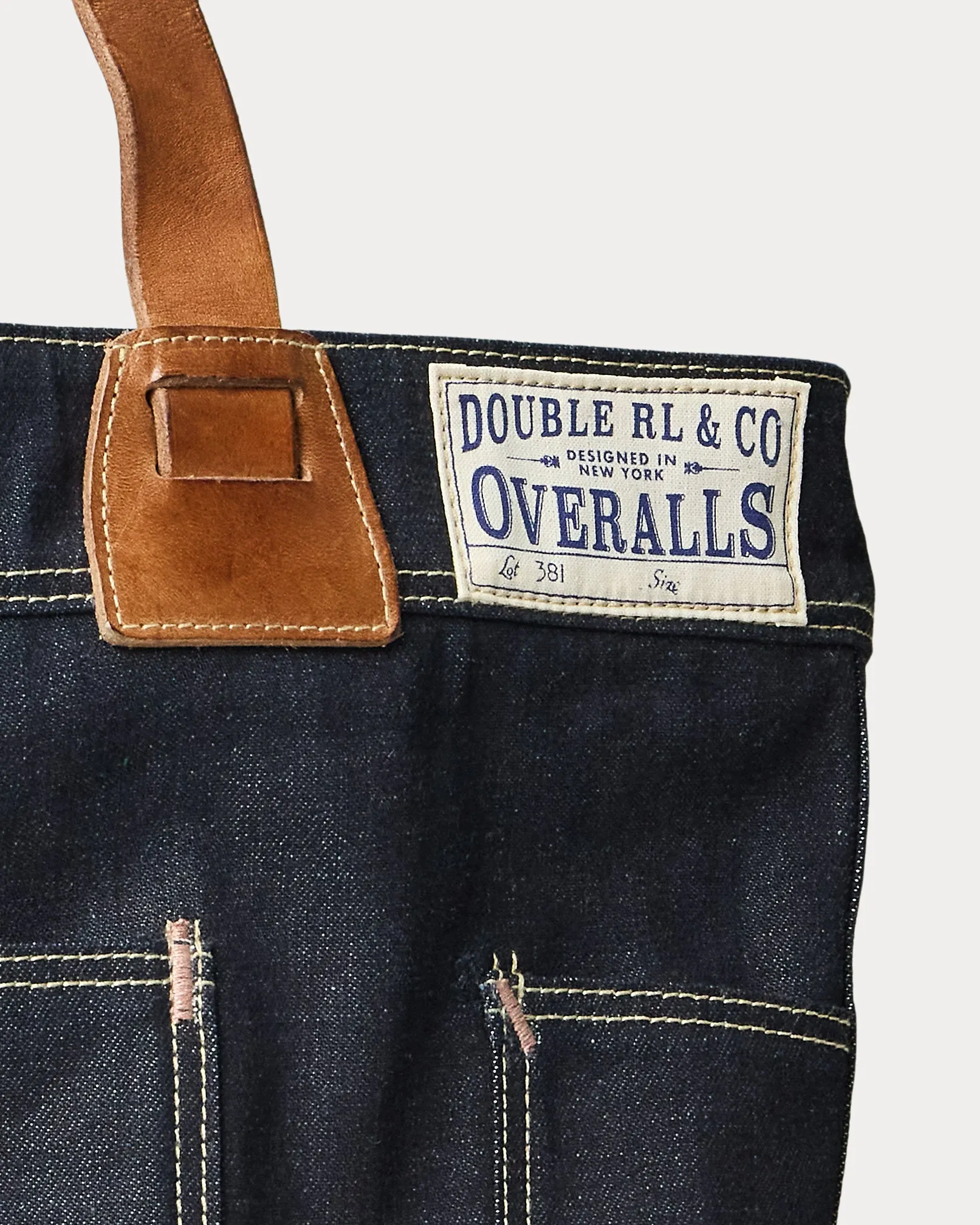 RRL Leather-Trim Indigo Denim Tote sold by Cave and Post product image thumbnail 5