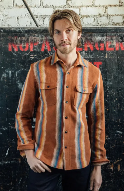 The Brace Loose Weave Stripe - Baja Brown sold by Cave and Post