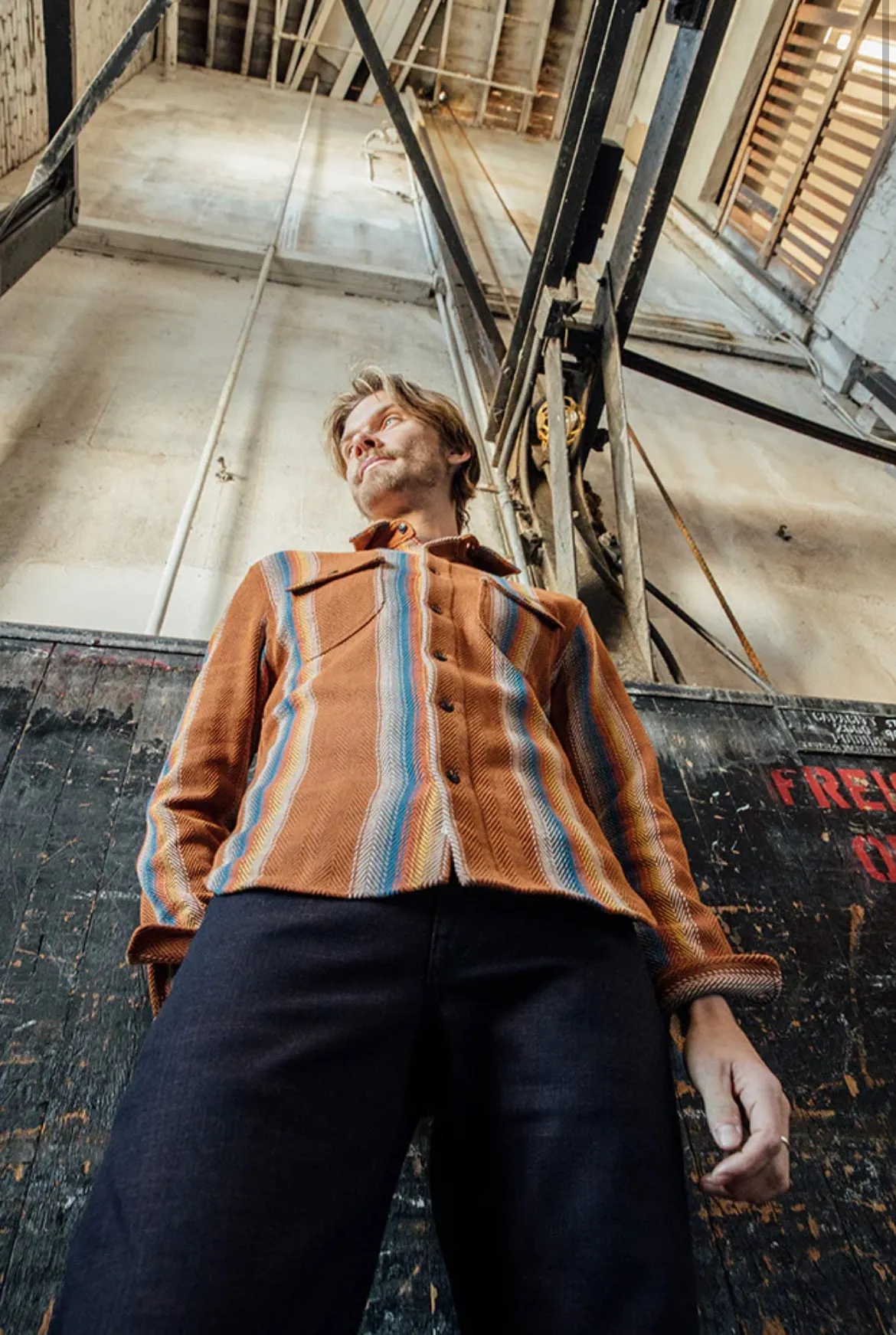 The Brace Loose Weave Stripe - Baja Brown sold by Cave and Post product image thumbnail 4