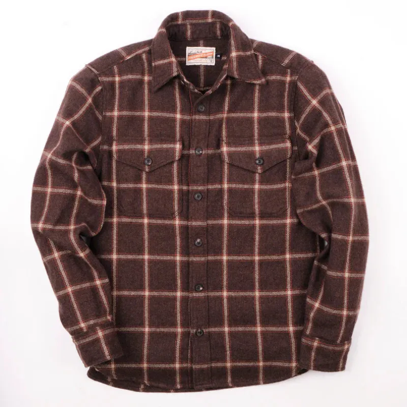 KAMAS BROWN WOOL PLAID sold by Cave and Post