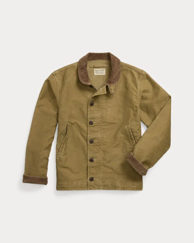 RRL Corduroy-Collar Cotton Deck Jacket sold by Cave and Post