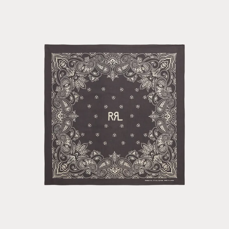 RRL Ranch Logo Bandanna sold by Cave and Post