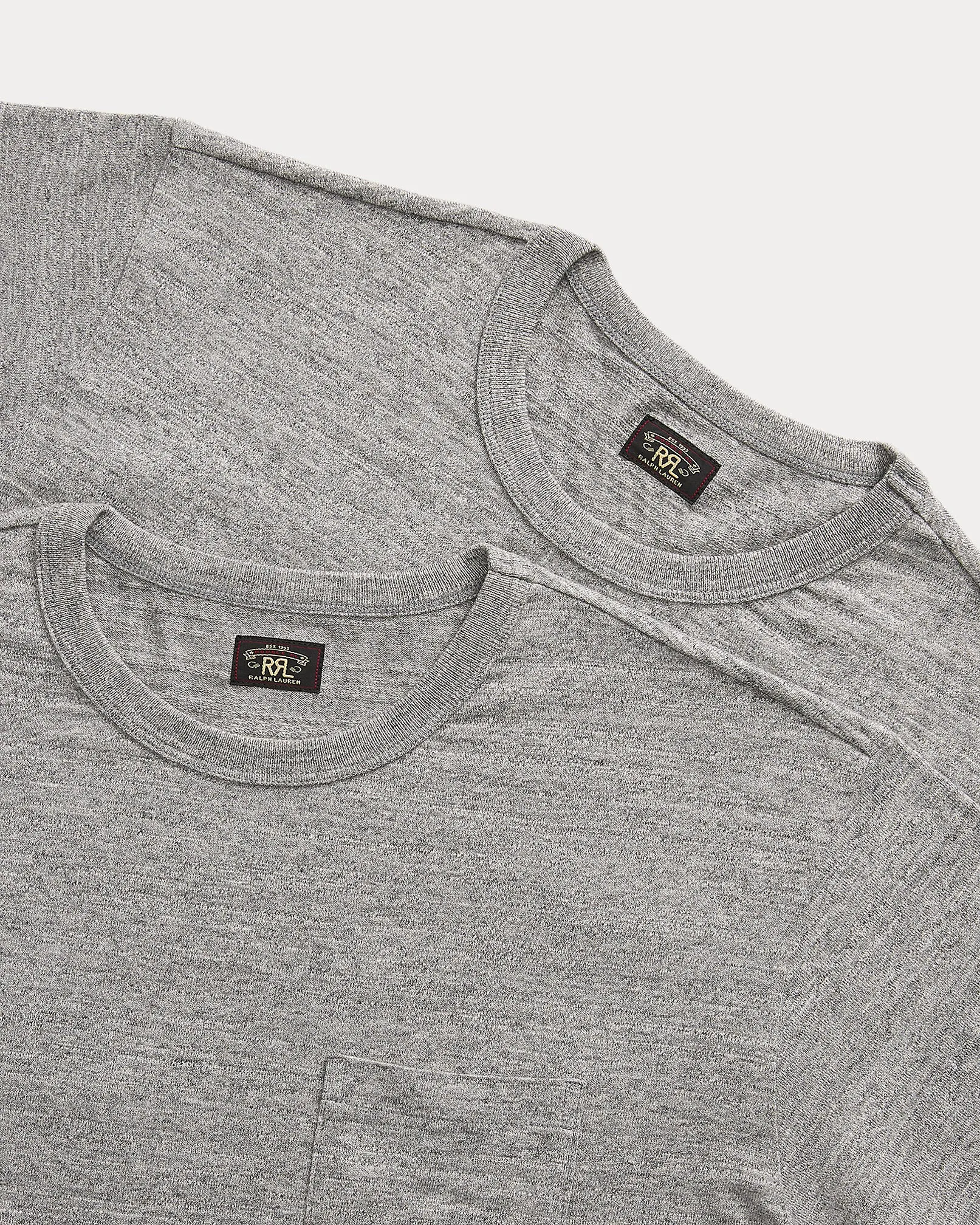 RRL Garment-Dyed Pocket T-Shirt 2-Pack - Grey-Heather sold by Cave and Post product image thumbnail 3