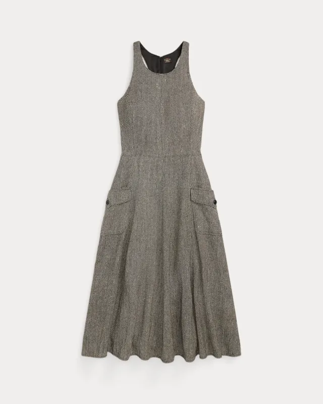 RRL Herringbone Tweed Racerback Dress sold by Cave and Post