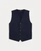 RRL Indigo Twill Vest sold by Cave and Post
