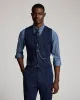 RRL Indigo Twill Vest sold by Cave and Post